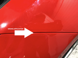 Paint protection film bad installation